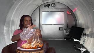 MUKBANG EATING on the TITAN SUBMARINE ATL CHATLINE [upl. by Macfadyn]