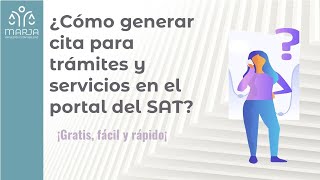 ¿Cómo sacar cita para trámites y servicios en el portal del SAT en 2024 Fácil gratis y rápido [upl. by Mannes]