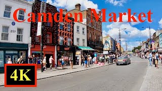 Camden Market London Walk Through 4k60fps [upl. by Adnauq53]