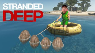 COCONUT POWERED BOAT  Stranded Deep 2 [upl. by Yeclehc825]