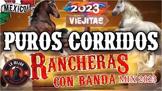 Puros Corridosâš¡Puras Rancheras Con Banda âš¡Para Pistear Mix Viejitas [upl. by Redienhcs]