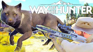 My First Melanistic Male Wolf with The New Bear Archery Crossbow  Way of the Hunter [upl. by Nanny]