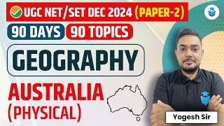 AustraliaPhysical Map  UGC NET Geography by Yogesh Kumar Sir  UGC NET Dec 2024 JRFAdda [upl. by Eneleuqcaj]