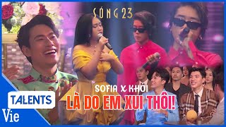 Khói x Sofia live quotLà do em xui thôiquot cực hay khiến anh em 2 Ngày 1 Đêm phấn khích  Sóng 23 [upl. by Ogir]