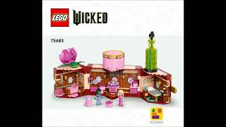 LEGO Instructions  Wicked  75683  Glinda amp Elphabas Dormitory  Part One [upl. by Ikairik75]