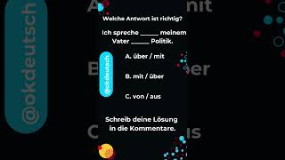 Verb mit Präposition SPRECHEN Konjugation Deutsch Verb mit Dativ Verb mit Akkusativ [upl. by Anowahs]