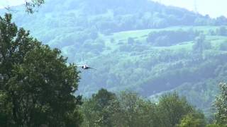 SAAB JAS39 Gripen Prototyp Elektrojets over Grenchen 2012 [upl. by Desdee]