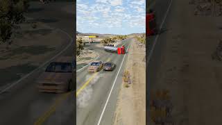 Realistic Highway Car Crashes 32  BeamNGdrive [upl. by Ellerd]