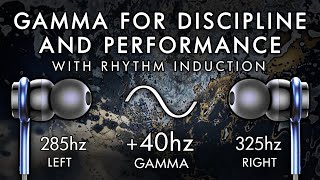 Gamma for Discipline amp Performance  40HZ Binaural Anti Procrastination [upl. by Nnylhtak]