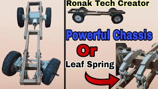 Rc Car Chassis  How To Make Rc Car Chassis And Leaf Spring  Part 4 [upl. by Assirhc498]