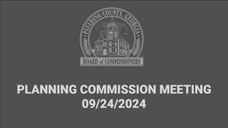 Planning Commission Meeting  09242024 [upl. by Ttennej]