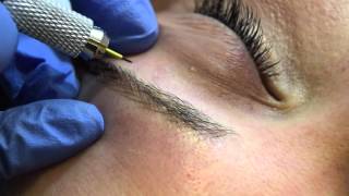 PMU brows Microblade Demo at Parasol Beauty Atelier [upl. by Kahn]