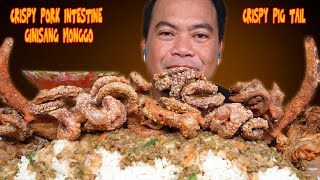 CRISPY PORK INTESTINE  CRISPY PIGTAIL  GINISANG MONGGO [upl. by Patt]