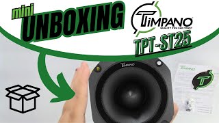 MINI UNBOXING Insane TPTST25 4quot Super Tweeters from TimpanoAudio [upl. by Alfons]