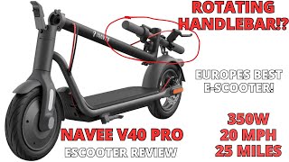 ROTATING HANDLEBAR Navee V40 Pro Electric Scooter  Unboxing Assembly App Test Ride and Review [upl. by Croix110]