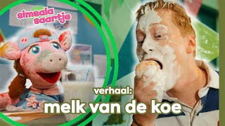 MELK VAN DE KOE 🥛🐮  SIMSALA SAARTJE 🐽  Educatieve kleutertelevisie  Zuivelproducten [upl. by Kenna]