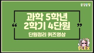 단원정리 퀴즈  과학 5학년 2학기 4단원 [upl. by Lita]