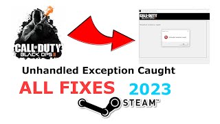 Black Ops 2 Unhandled Exception Error Steam FIXED NEW [upl. by Yadrahs]