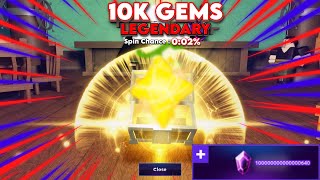 SPINNING 10K GEMS FOR NEW FRUIT IN FRUIT BATTLEGROUNDS [upl. by Nayr]