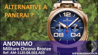 Anonimo Militare Chronographe en Bronze ⌚ Patine de FOU FURIEUX pour un chrono automatique unique 😈🔥 [upl. by Montford776]