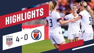 USA 40 HAITI Olympic Qualifier Highlights  Jan 28 2020  Houston TX  BBVA Stadium [upl. by Huldah]