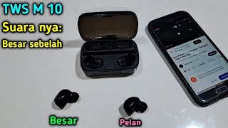 TERNYATA BEGINI CARA MENGATASI SUARA TWS M10 BESAR SEBELAH tws headsetbluetooth speaker headset [upl. by Ietta904]