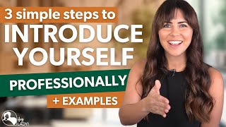 How To Introduce Yourself Professionally  SelfIntroduction Example [upl. by Mashe]