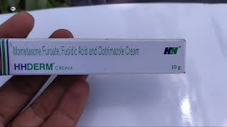 Hhderm Cream  Mometasone Furoate Fusidic Acid amp Clotrimazole Cream  Hhderm Cream uses benefits [upl. by Itsa]