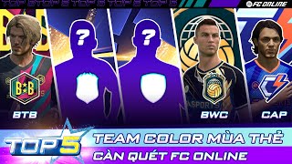 Top 5 Team Color Mùa Thẻ đủ sức càn quét mọi bậc rank  FC Online [upl. by Tirrej]