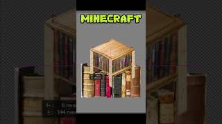 BOOKSHELF BUT MINECRAFT bookshelf [upl. by Haimerej]