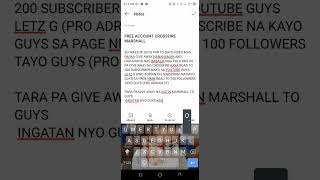 16 FREE ACCOUNT CROSSFIRE WITH ANSWER AND BIRTHDAY 2023  MARSHALL [upl. by Sykes617]