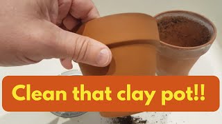 How to clean clay pots  Hobby Bobby [upl. by Ocsic682]