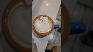 Swan  Latte Art latteartwingtulip artist coffee [upl. by Wixted]