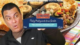 SCHNEIDERS mini chicken amp vegetables pie • food review [upl. by Ysabel512]