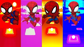 Spidey amp His Amazing friends theme song  Spider Man beyond the spider verse  Spider Man tiles hop [upl. by Janetta]