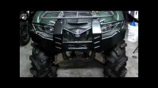 diy Yamaha grizzly 700 bumper brush guard 450 bumper installation [upl. by Aehcim922]