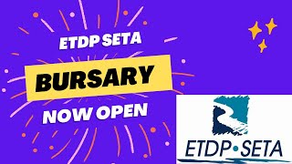 HOW TO APPLY FOR THE ETDP SETA BURSARY [upl. by Notfa]