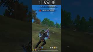 1 Vs 3 IMPOSSIBLE 🤯🍷🎮freefire gaming gaming [upl. by Yevrah]