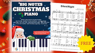 🎹 Free Sheet Music Book Big Notes Christmas Piano 🎄 [upl. by Akenal]