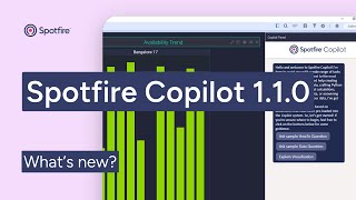 What’s new Spotfire Copilot 110 [upl. by Cristine]