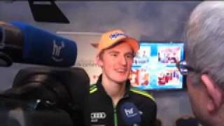 Skispringen Interview mit Severin Freund 10022012 [upl. by Htebsle]