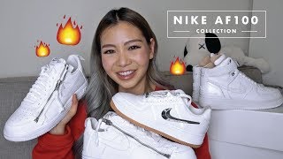 NIKE AF100 COLLECTION  CLOSER LOOK  REVIEW [upl. by Eesdnil]