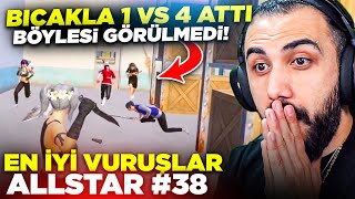 4 KİŞİYE BİRDEN BIÇAK ATTI BÖYLESİNİ İLK DEFA GÖRDÜK EN İYİ VURUŞLAR ALLSTAR 38  PUBG MOBILE [upl. by Teodoor969]