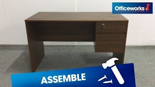 Coventry Desk Assembly Instructions [upl. by Fondea]