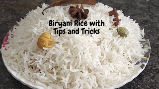 How to cook rice for Biryani with all tips and tricks  Rice for biryani [upl. by Alrich]