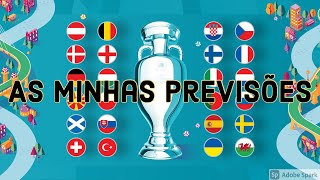 PREVISÕES PARA O EURO 2020 [upl. by Daffi623]