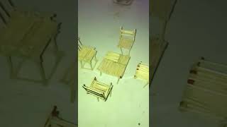 How To Make Miniature Chairs Ytshorts shortschairs [upl. by Laurin]