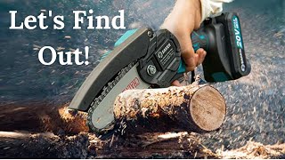 I tested the Best Selling Mini Chainsaw on Amazon Is it any good [upl. by Burr905]