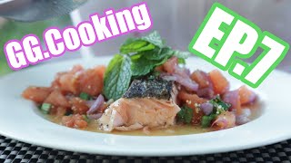 GGcooking EP07  ลาบมะเขือเทศ x SteakSalmon 600kcal ที่คุ้มค่า [upl. by Aihsenet]