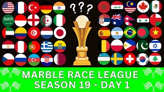 Marble Race League Season 19 DAY 1 Marble Race in Algodoo [upl. by Hellah]